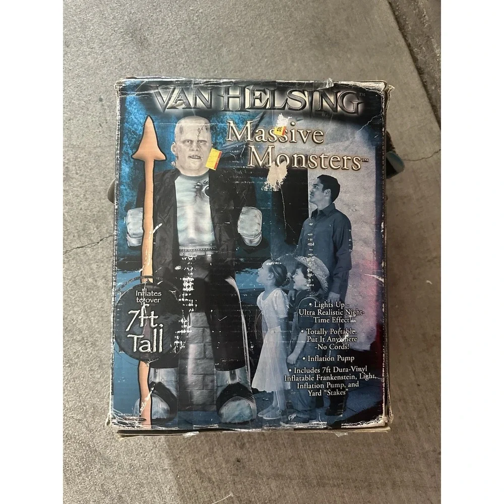 Vintage Van Helsing 2004 Inflatable 7' Monsters Frankenstein Sfi Halloween